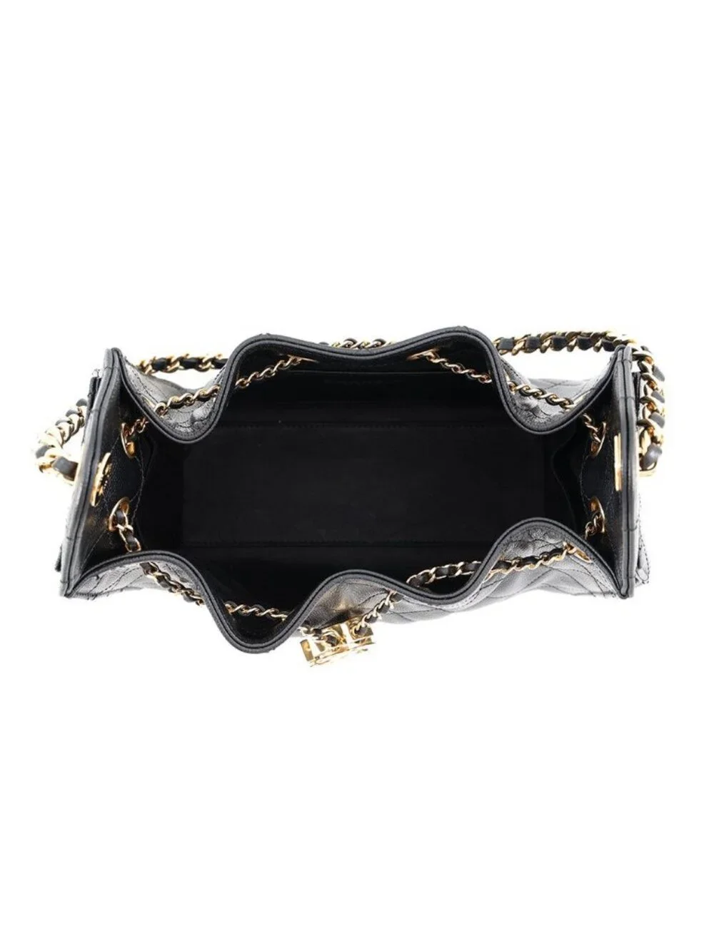 Chanel Chain Shoulder Bag 25 Mini CC Logo Black